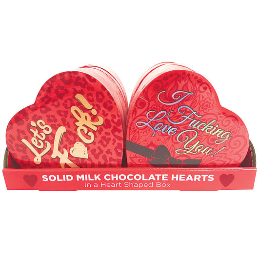 Heart Box Chocolate Assorted Display of 12 - UABDSM