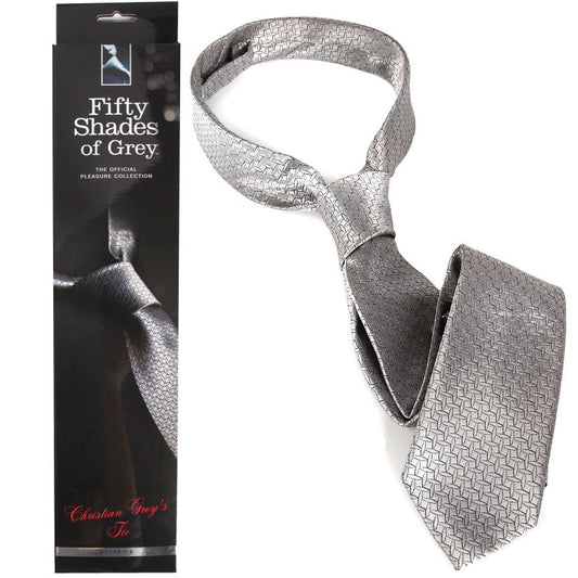 Fifty Shades of Grey Christian Greys Silver Tie - UABDSM