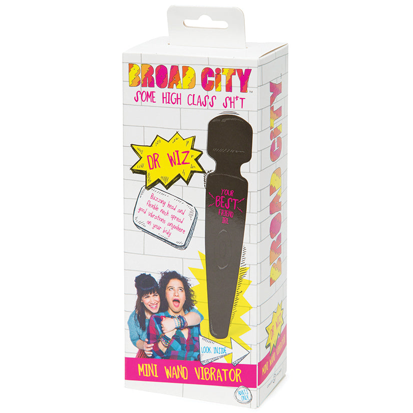 Broad City Dr Wiz Rechargeable Mini Wand Vibrator - UABDSM