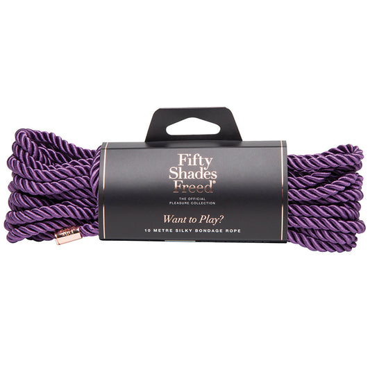Fifty Shades Freed Want to Play? 10m Silky Rope - UABDSM