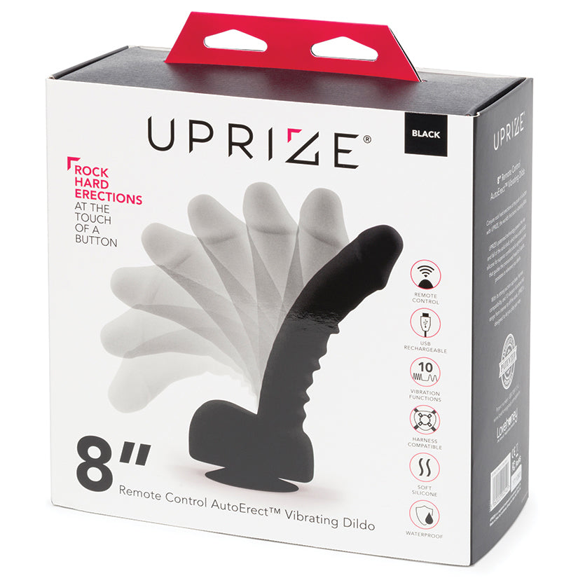 Uprize Remote Control Rising Realistic Dildo-Black 8 - UABDSM