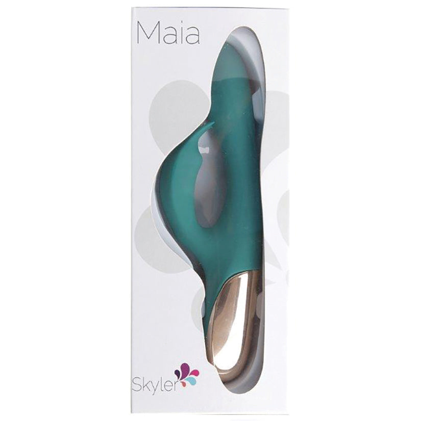 Maia Skyler Rechargeable Bendable Rabbit-Green 8.5 - UABDSM