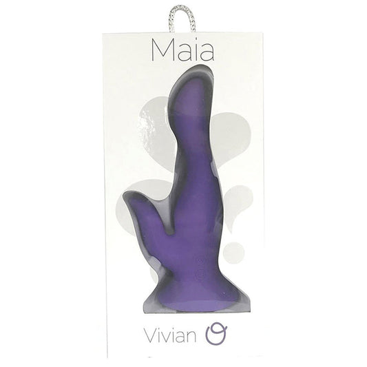 Maia Vivian Rechargable Dual Vibrator-Neon Purple 7 - UABDSM