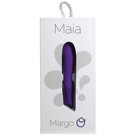 Maia Margo Rechargeable Silicone Bullet-Neon Purple 4.5 - UABDSM