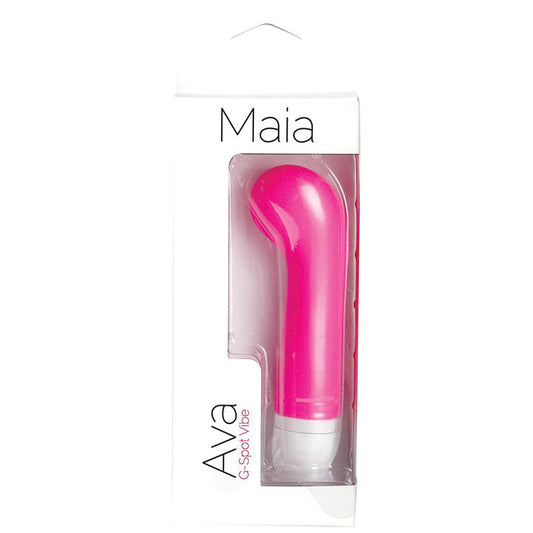 Maia Ava Silicone G-Spot Vibe-Neon Pink - UABDSM