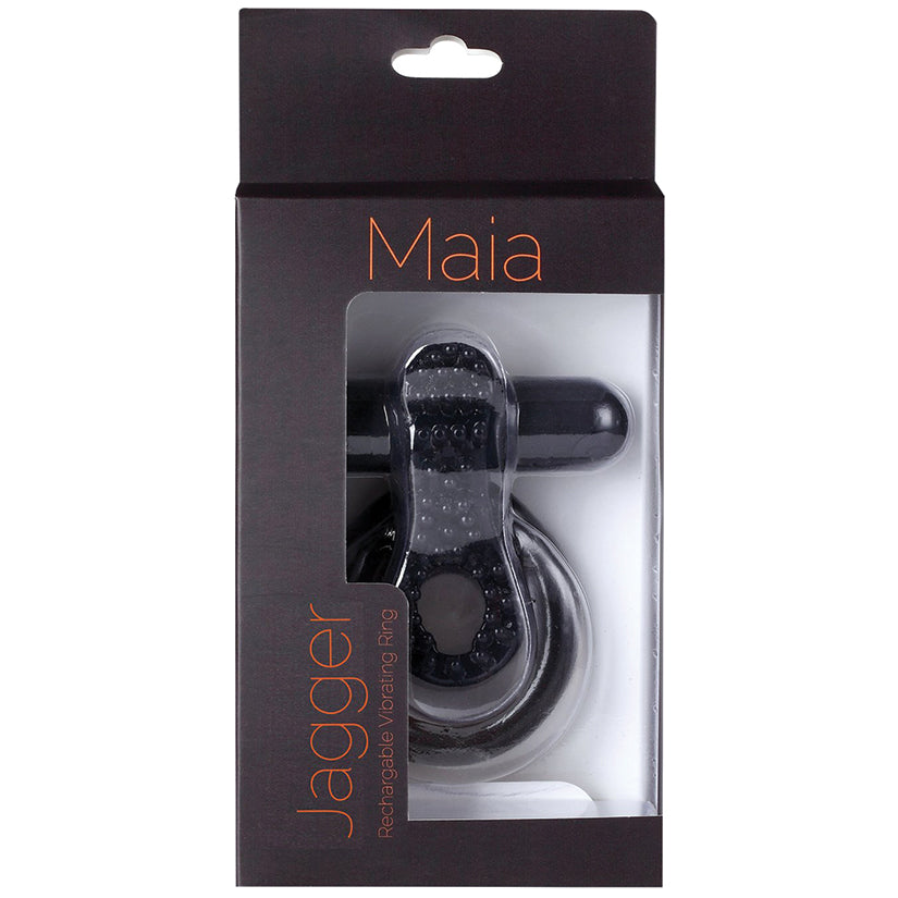 Maia Jagger Vibrating Erection Enhancer-Black - UABDSM