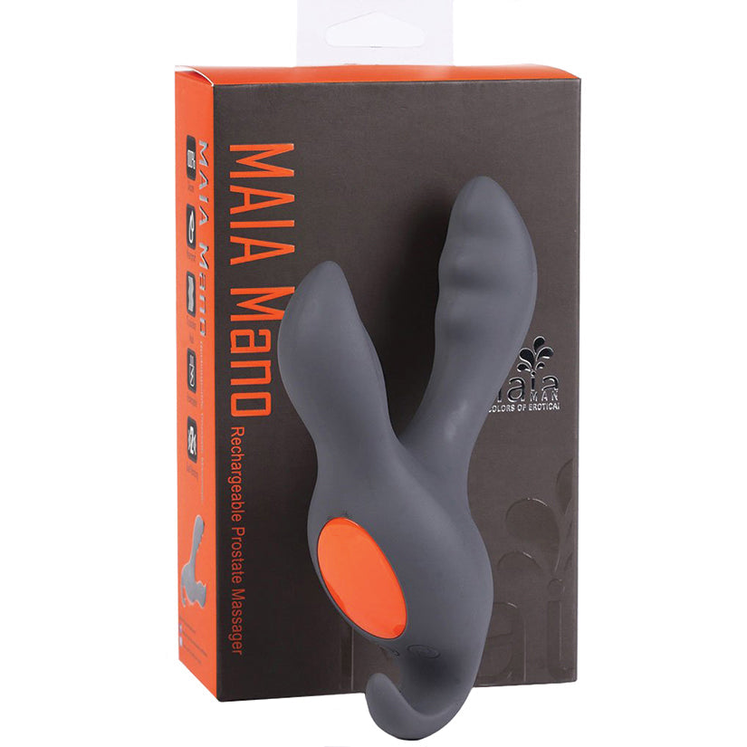 Maia Mano Rechargeable Prostate Massager-Grey - UABDSM