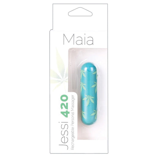 Maia Jessi 420 Rechargeable Mini Bullet-Green - UABDSM