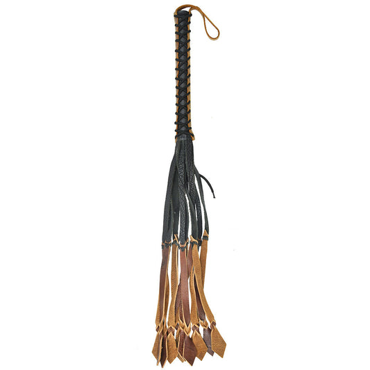 Pain Medieval 12 Tails Italian Leather Whip - UABDSM