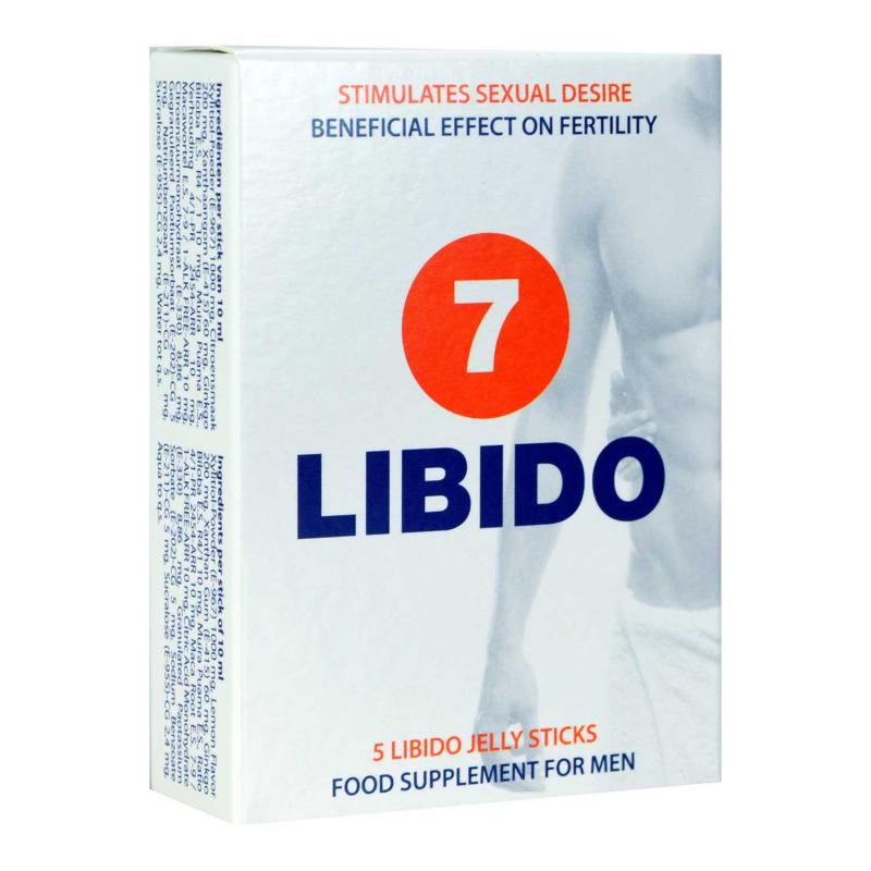 Libido7 Jelly Sticks - Aphrodisiac For Men And Women - 5 Sachets - UABDSM