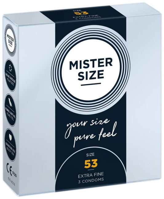 MISTER.SIZE 53 Mm Condoms 3 Pieces - UABDSM