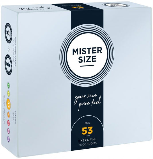 MISTER.SIZE 53 Mm Condoms 36 Pieces - UABDSM