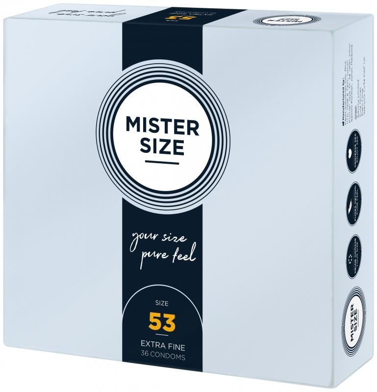 MISTER.SIZE 53 Mm Condoms 36 Pieces - UABDSM