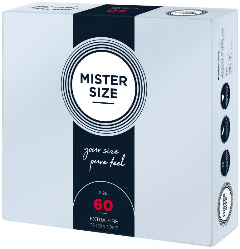 MISTER.SIZE 60 Mm Condoms 36 Pieces - UABDSM