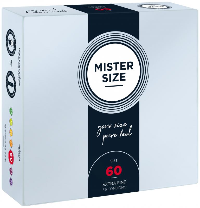 MISTER.SIZE 60 Mm Condoms 36 Pieces - UABDSM