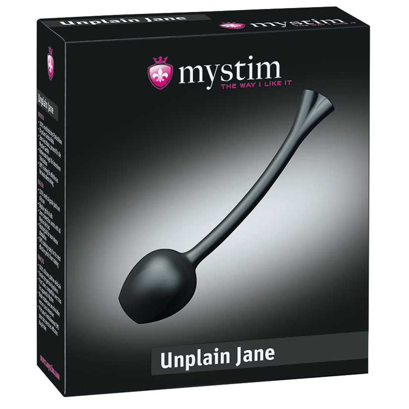 Mystim Unplain Jane E-Stim Geisha Ball Mono-Black - UABDSM