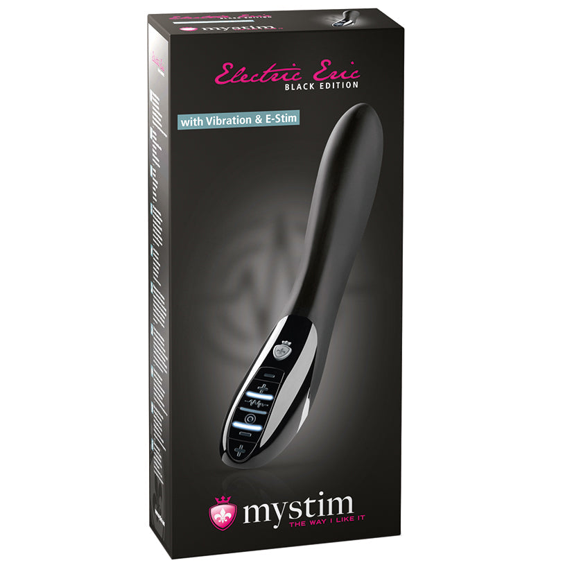 Mystim Electric Eric E-Stim Vibrator-Black Edition - UABDSM