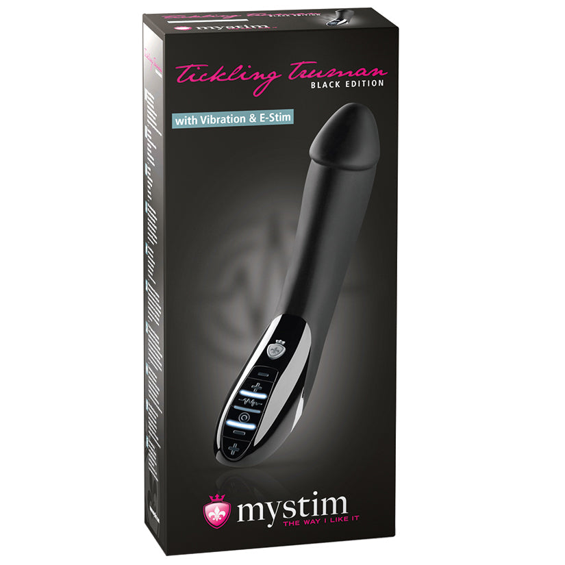 Mystim Tickling Truman E-Stim Vibrator-Black Edition - UABDSM