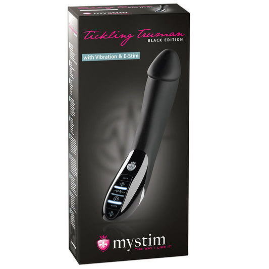 Mystim Tickling Truman E-Stim Vibrator-Black Edition - UABDSM