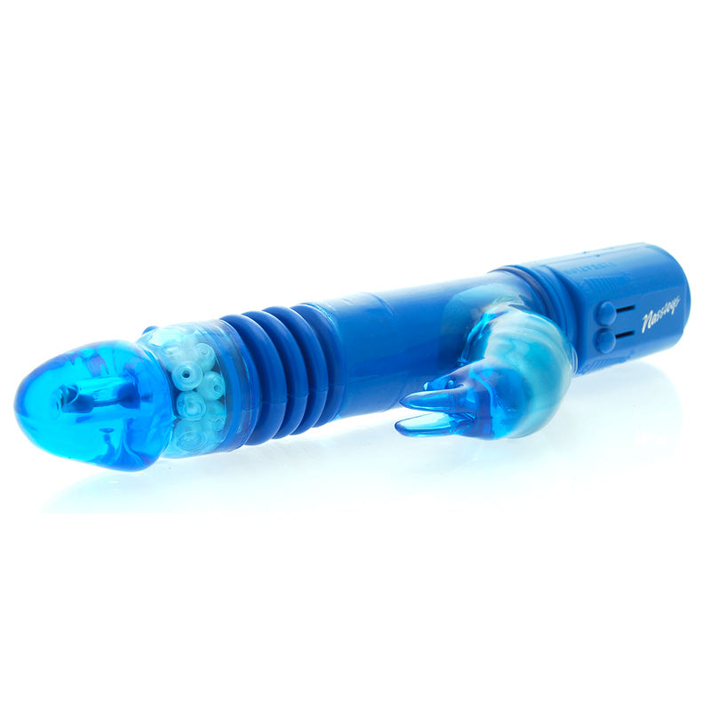 Deep Stroker Rabbit Vibrator Blue - UABDSM