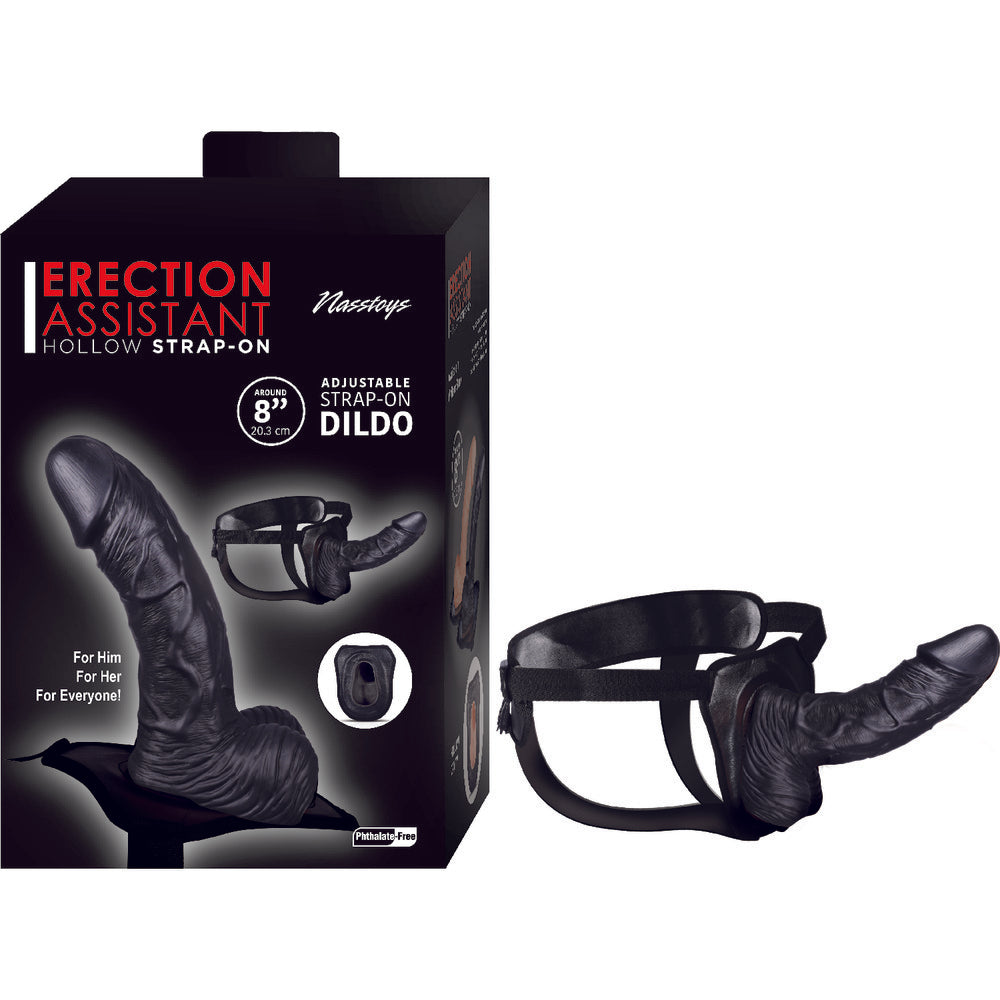 Erection Assistant Hollow Strap On 8 Inch - UABDSM