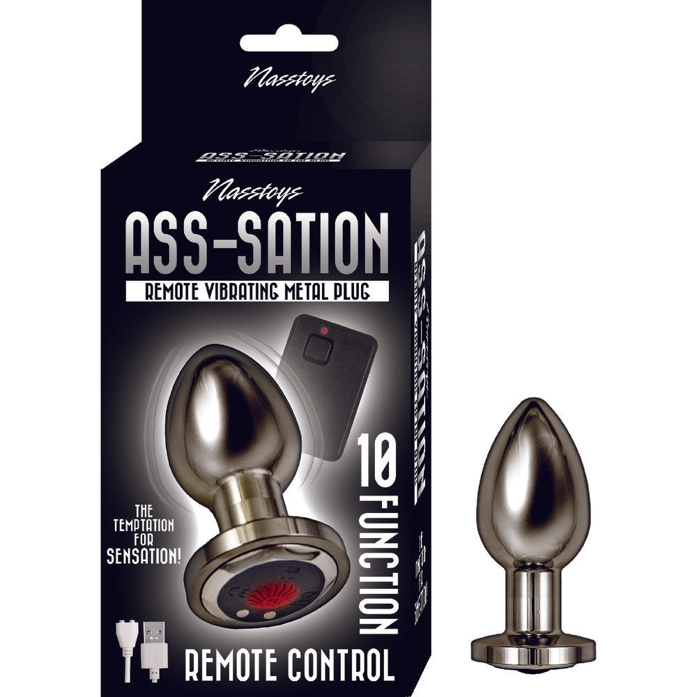 Ass Sation Remote Vibrating Butt Plug Black - UABDSM