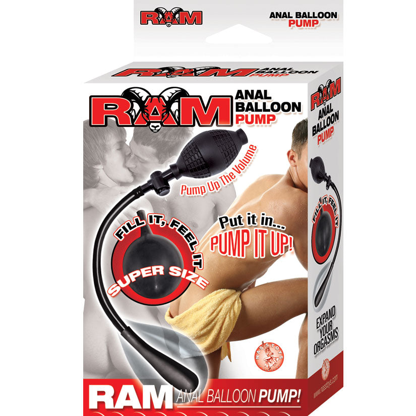 Ram Anal Balloon Pump - Black - UABDSM