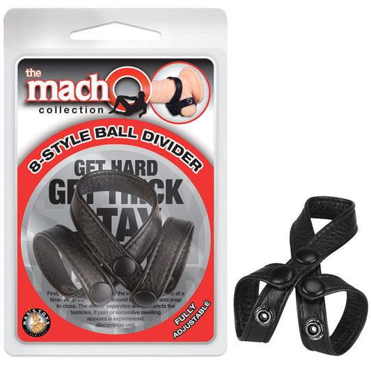 The Macho Collection 8-Style-Ball Divider - Black - UABDSM