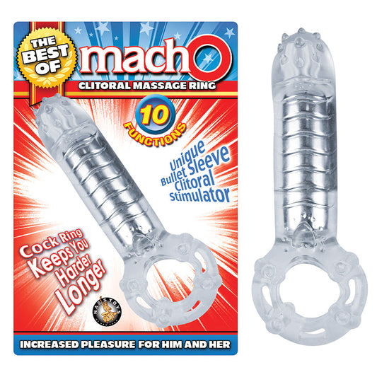 The Best of Macho Clitoral Massage Ring-Clear - UABDSM