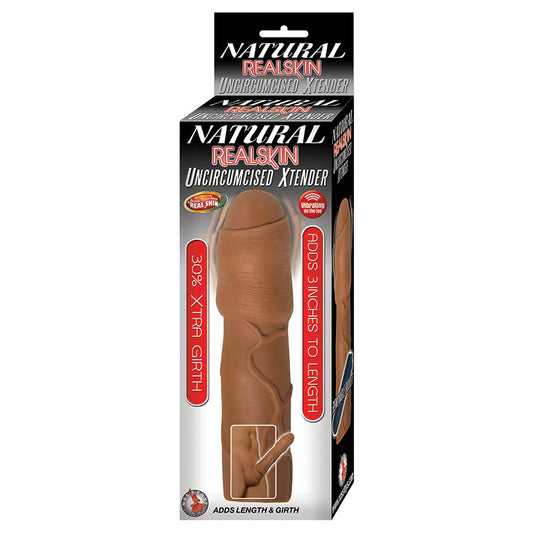 Natural Real Skin Uncircumsized Xtender-Brown - UABDSM