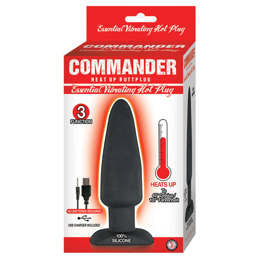 Commander Essential Vibrating Hot Plug-Black - UABDSM