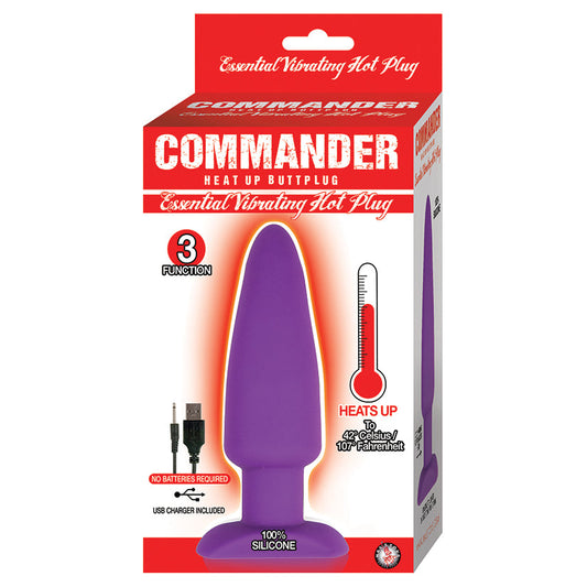 Commander Essential Vibrating Hot Plug-Purple - UABDSM