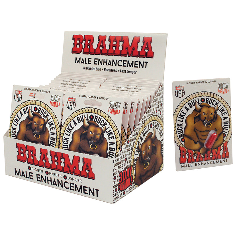 Brahma Male Enhancement P.O.P. Box Display - 24 Count - UABDSM