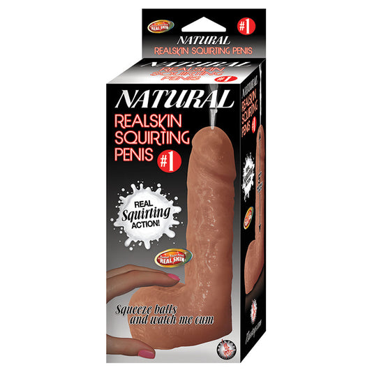 Natural Real Skin Squirting Penis #1-Brown - UABDSM