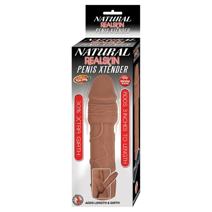 Natural Realskin Penis Xtender-Brown - UABDSM