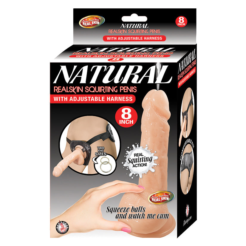 Natural Real Skin Squirting Penis with Harness-Flesh 8 - UABDSM