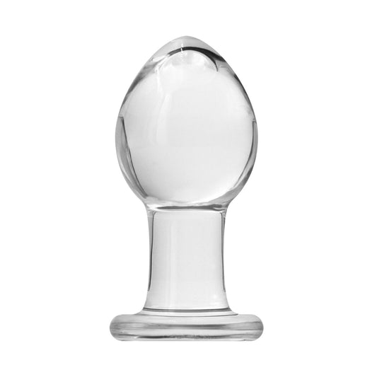 Crystal Premium Glass Medium Butt Plug - UABDSM
