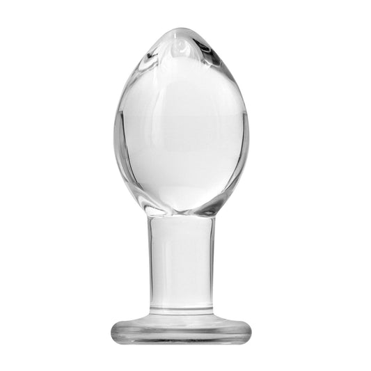 Crystal Premium Glass Large Butt Plug - UABDSM