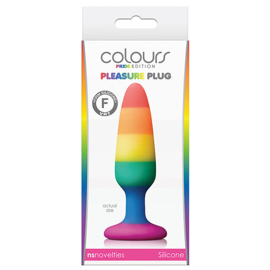 Colours Pride Edition Pleasure Plug-Rainbow Small - UABDSM