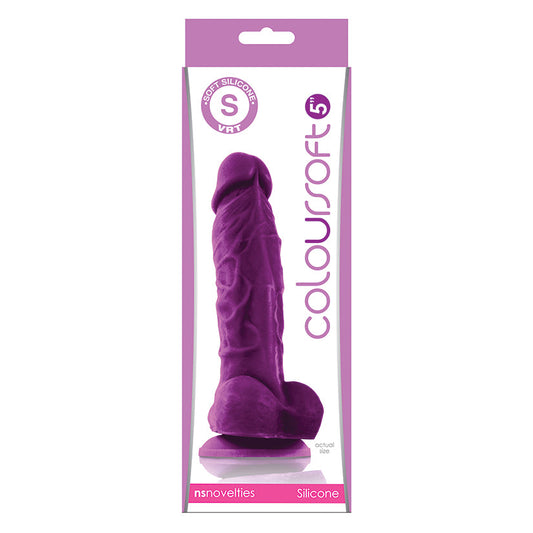 Coloursoft 5 Soft Dildo - Purple - UABDSM