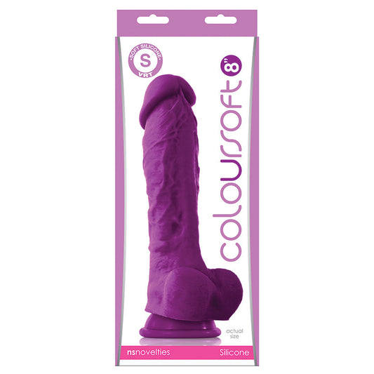 Coloursoft 8 Soft Dildo - Purple - UABDSM