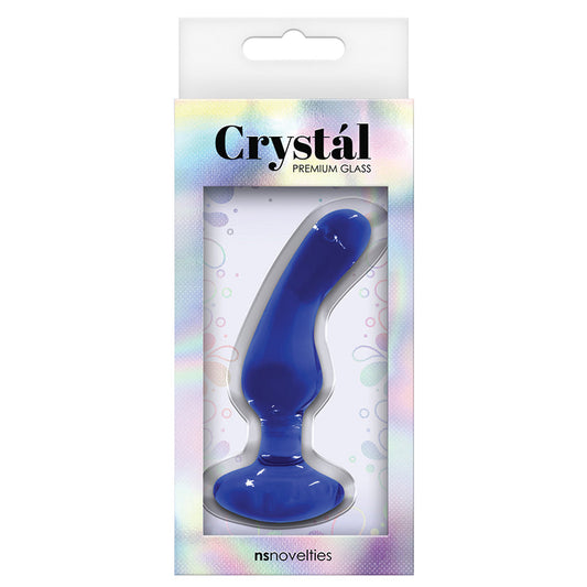 Crystal Premium Glass Angled Plug-Blue - UABDSM