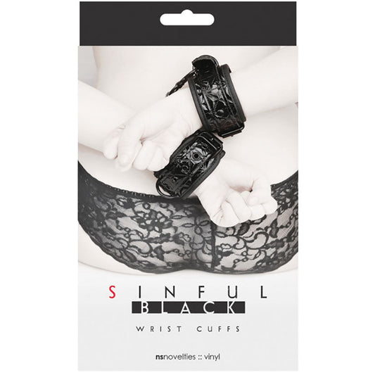 Sinful Wrist Cuffs - Black - UABDSM