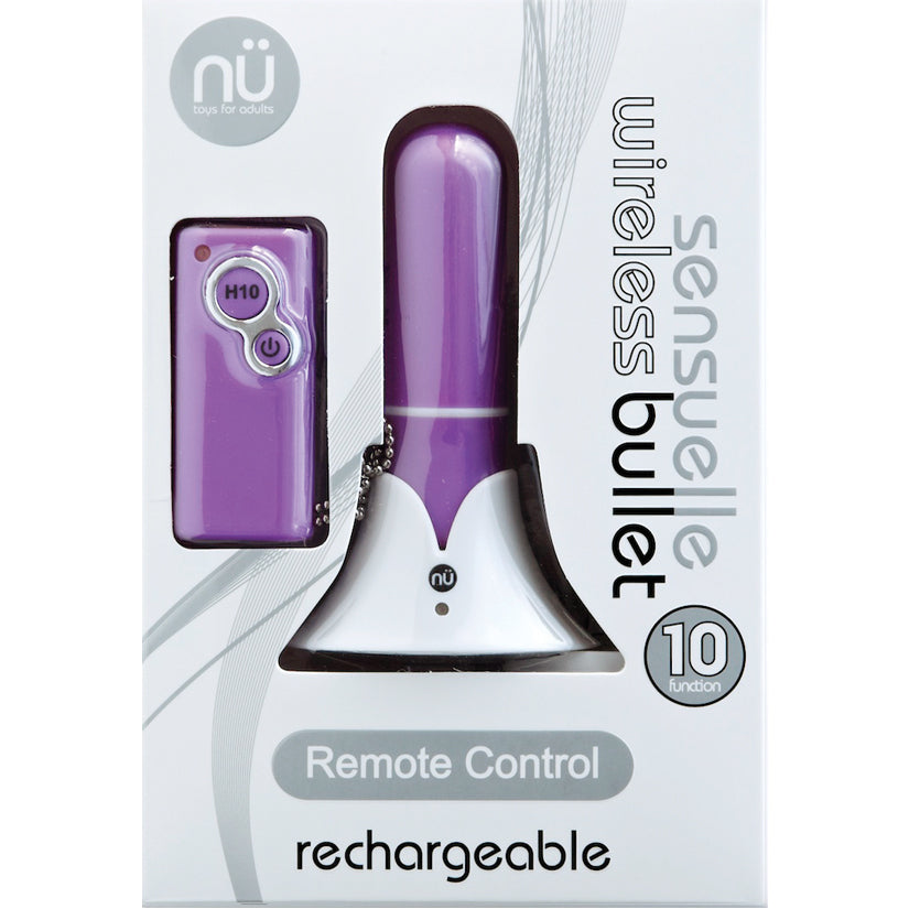 Sensuelle Remote Control Wireless Bullet - Purple - UABDSM