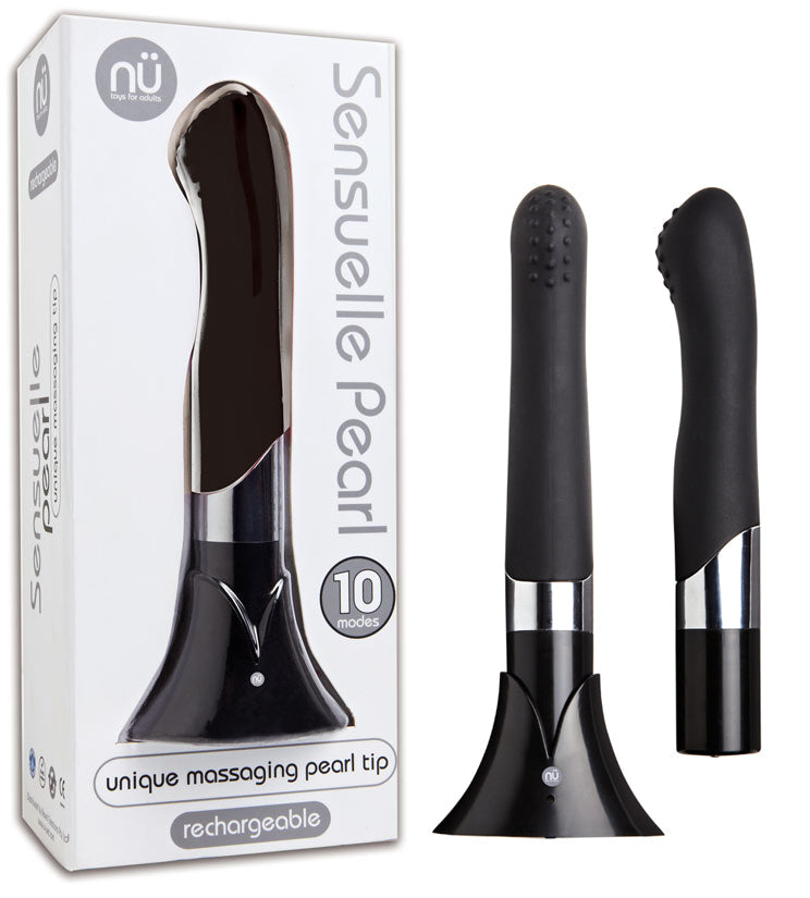 Sensuelle Pearl Massager - Black - UABDSM