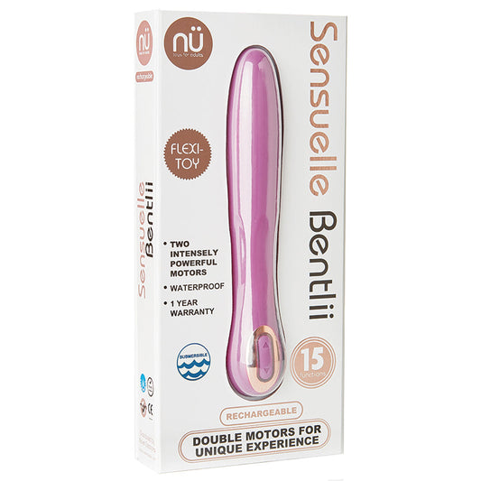 Sensuelle Bentlii 15 Function Double Motor Vibe-Purple - UABDSM