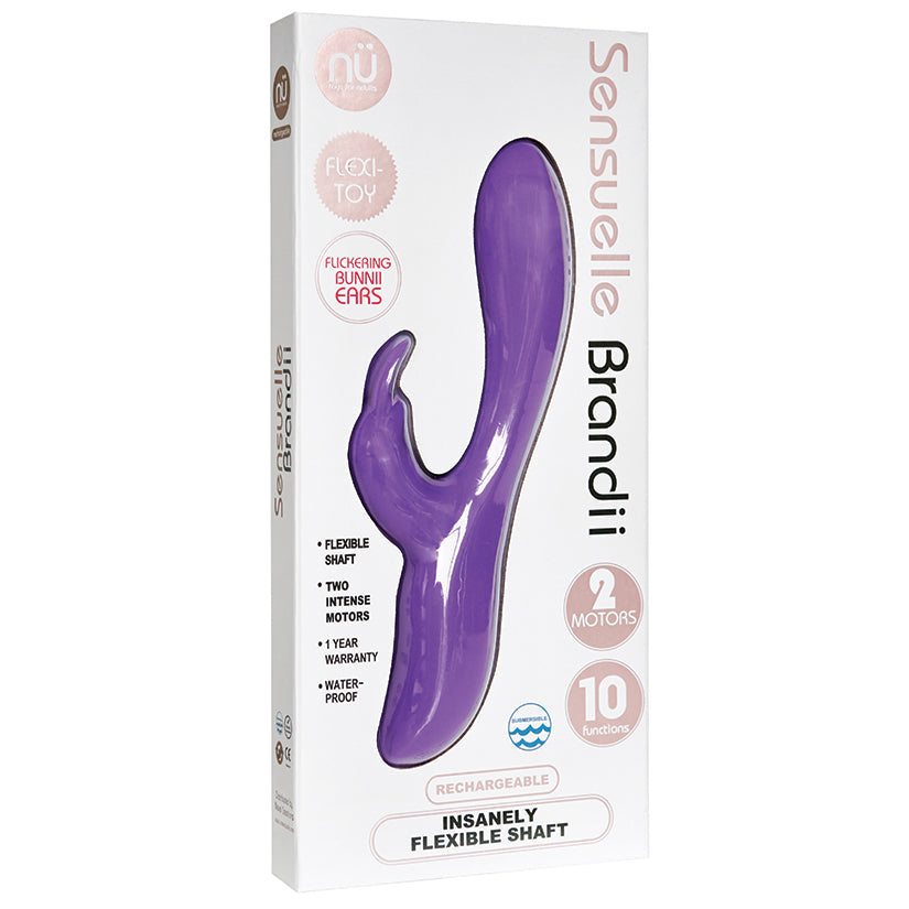 Sensuelle Brandii 10 Function  Double Motor Vibe-Purple - UABDSM