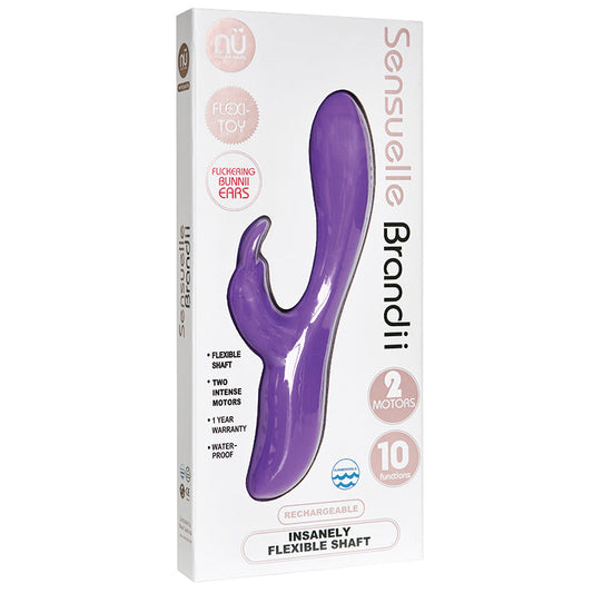 Sensuelle Brandii 10 Function  Double Motor Vibe-Purple - UABDSM