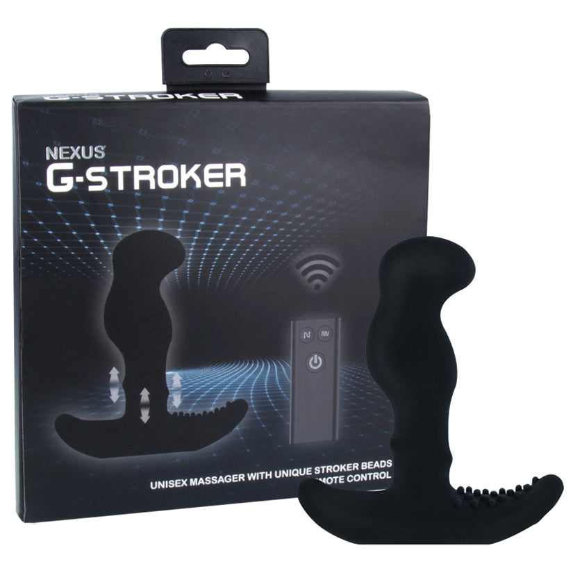 Nexus G Stroker Unisex Massager with Stroker Beads-Black - UABDSM