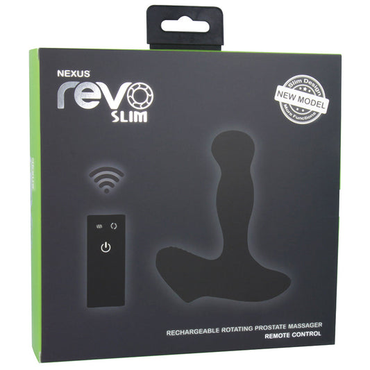 Nexus Revo Slim Rotating Prostate Massager-Black - UABDSM